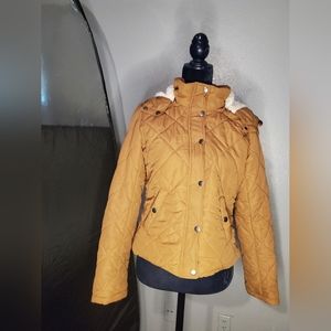 Quileted Jacket With Hood